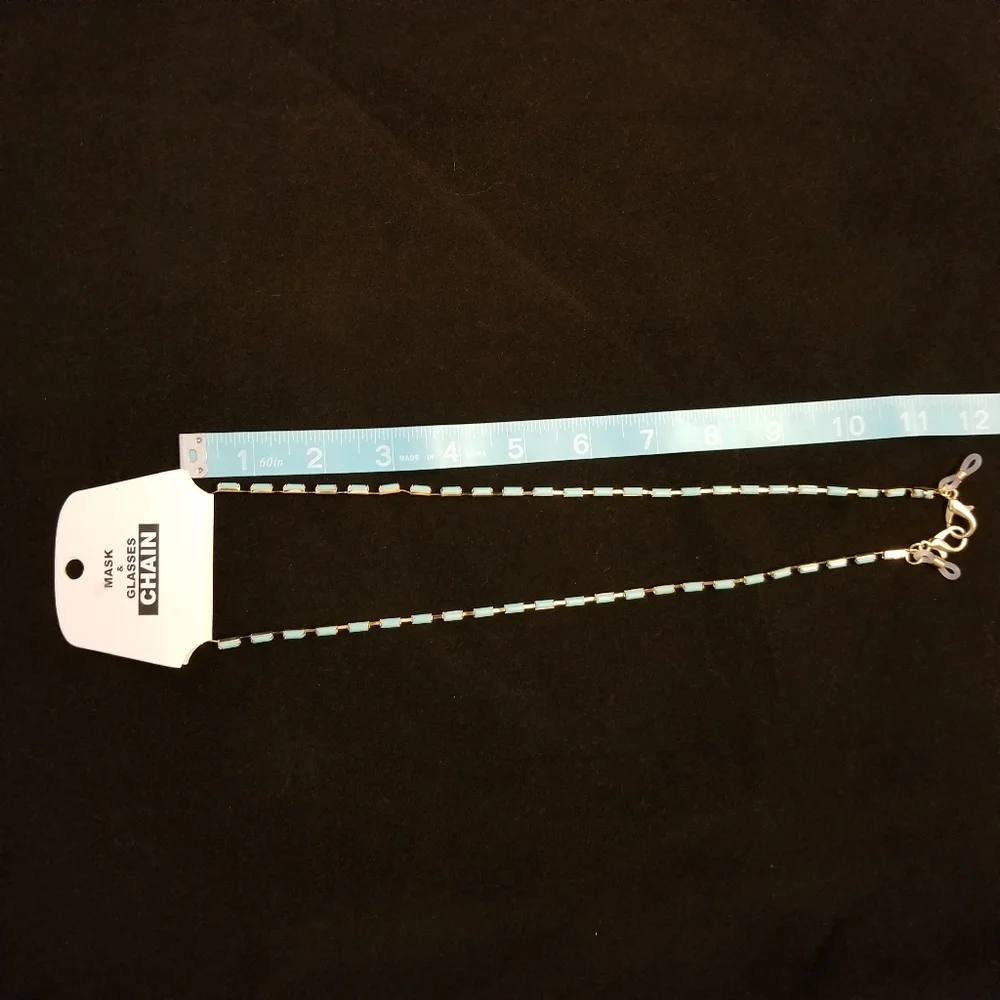 Rectangular Stone Beaded Sunglasses Holder